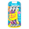 Gillette Venus Renkli 3 Bıçaklı Kullan At Kadın Tıraş Bıçağı 4 + 2 Adet