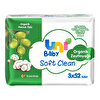 Uni Baby Soft Clean Organik Pamuk Özlü Zeytinyağlı Islak Mendil 3 x 52'li