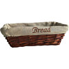 Biradlı Hasır Bezli Ekmek Sepeti Dikdörtgen 25 x 12 x 8 cm GRV-907