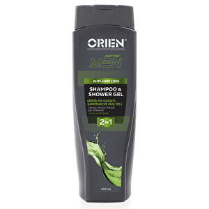 Orien Men 2'si 1 Arada Dökülme Karşıtı Şampuan & Duş Jeli 400 ml